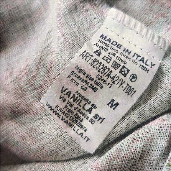 Wide legged floral linen pants from Italy - New, no tags! - Picture 6 of 7